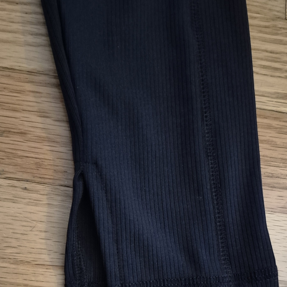 NEW Balance Collection Girls M 10/12 Ribbed Black Leggings w Pockets - Picture 3 of 7